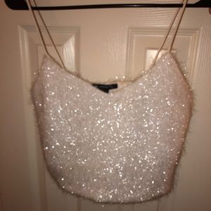 Forever 21 sparkly tank top